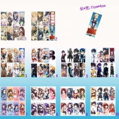 10 Different Style Sword Art Online | SAO Cosplay Cartoon Decoration Book Anime Bookmarks (8pcs/set)