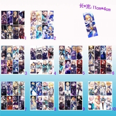 Fate Stay Night Cosplay Cartoon Decoration Book Anime Bookmarks (8pcs/set)