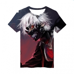 3D Print Tokyo Ghoul Short Sleeves T shirts Son Goku Fancy T shirt