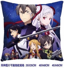 Sword Art Online Game Cosplay Cartoon Print Two Sides Soft Comfortable Anime Pillow