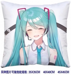 Hatsune Miku Cosplay Cartoon Print Two Sides Soft Comfortable Anime Pillow