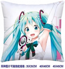 Hatsune Miku Cosplay Cartoon Print Two Sides Soft Comfortable Anime Pillow