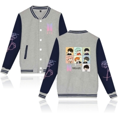 KPOP BTS Bulletproof Boy Scount Hoodies Soft Fancy Baseball Uniform Thick Warm Sweatshirts