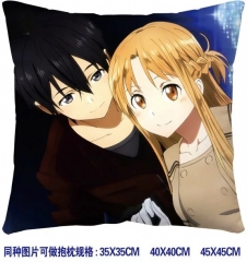 Sword Art Online Game Cosplay Cartoon Print Two Sides Soft Comfortable Anime Pillow