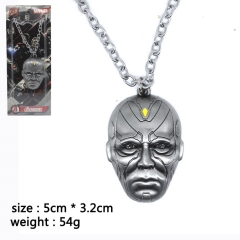 Avengers: Infinity War Vision Cosplay Movie Cartoon Decoration Anime Necklace