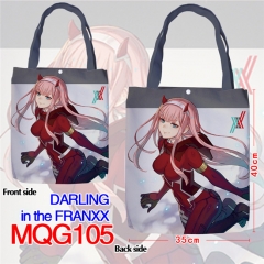 DARLING in the FRANXX Cosplay Two Sides Bag Wholesale Good Quality Fashion Anime Shopping Bag