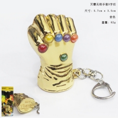 Avengers: Infinity War Thanos Infinity Gauntlet Cosplay Movie Cartoon Decoration Anime Keychain