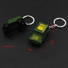 3 Colors Playerunknown's Battlegrounds Cosplay Game Car Model PUBG Anime Alloy Keychain