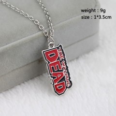 The Walking Dead Cosplay Movie Small Letter Mark Fashion Pendant Decoration Alloy Anime Necklace
