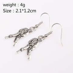 The Walking Dead Movie Cosplay Earring Anime Alloy Decoration Earring