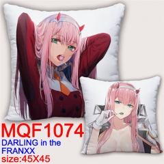 DARLING in the FRANXX Cosplay Two Sides Print Square Style Soft Pillow Wholesale Comfortable Good Quality Anime Pillow