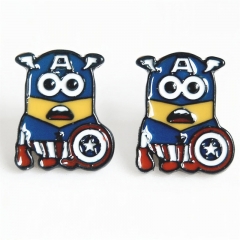 Despicable Me Cos Captain America Cartoon Cute Alloy Earring Fashion Girls Earring
