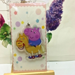 Peppa Pig Cosplay Cartoon Cheapest Acrylic Anime Keychain