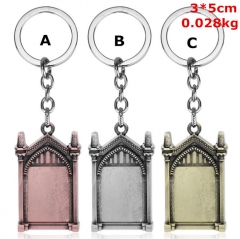 3 Colors Harry Potter Cosplay Movie Decoration Key Ring Alloy Anime Keychain