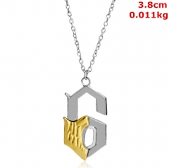 Bleach Grimmjow Jeagerjaques Logo Cosplay Cartoon Decoration Alloy Anime Necklace