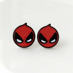 Marvel Movie Hero Character Deadpool Cute Alloy Earring Cartoon Fancy Earring