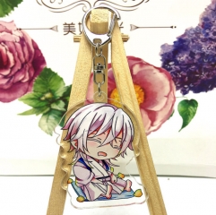Touken Ranbu Online Tsurumarukuninaga Cosplay Game Acrylic Anime Keychain