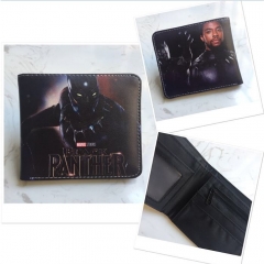 Black Panther Movie Colorful Purse Bifold Prited Anime Wallet