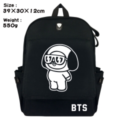 K-POP BTS Bulletproof Boy Scouts Bag Black Canvas Anime Backpack Bags