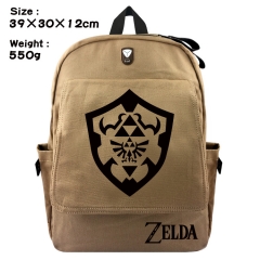 The Legend Of Zelda Game Bag Brown Canvas Wholesale Anime Backpack Bags