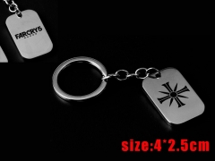 Far Cry 5 Cosplay Game Key Ring Pendant Alloy Anime Keychain