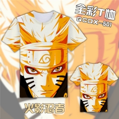 Naruto Cartoon Colorful Cosplay 3D Print Anime T Shirts Anime Short Sleeves T Shirts