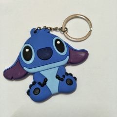 Lilo Stitch Cute Soft PVC Keychain Fancy Keyring