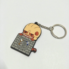Attack On Titan/Shingeki No Kyojin Cartoon Cute Soft PVC Keychain Fancy Keyring