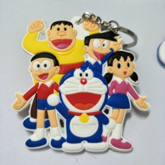 Japan Doraemon Cartoon Cute Soft PVC Keychain Fancy Keyring