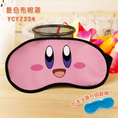 Kirby Cartoon Popular Cosplay Colorful Printing Eye patch Cartoon Composite Cloth Anime With Ice Bag Eyepatch