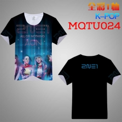 K-POP Korean Star Cosplay Print Anime T Shirts Anime Short Sleeves T Shirts