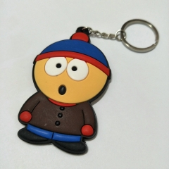 South Park Cartoon Cute Soft PVC Keychain Fancy Keyring