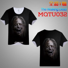 The Walking Dead Cosplay Movie Print Anime T Shirts Anime Short Sleeves T Shirts