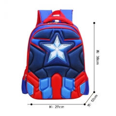 Captain America Movie Super Hero Marvel Colorful Cosplay Game High Capacity Anime Canvas Backpack Bag