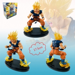 17.5CM Dragon Ball Z Goku Primary Color Cartoon Model Toy Anime PVC Figure