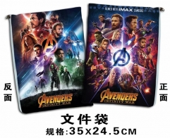 The Avengers Cosplay Movie For Student Office File Holder Anime File Pocket