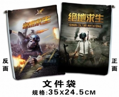 Playerunknown's Battlegrounds Cosplay Game For Student Office File Holder Anime File Pocket