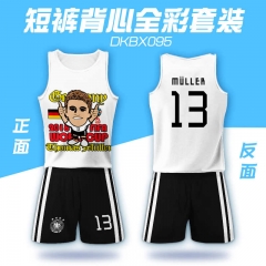 FIFA World Cup Cosplay Thomas Müller Jersey Anime Vest+Pants (Set)