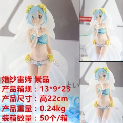 Re: Zero kara Hajimeru Isekai Seikatsu Rem Cartoon Model Toys Statue Anime PVC Figure 22cm