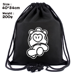 K-POP BTS Bulletproof Boy Scouts Pig Anime Canvas Bag Fashion Shoulder Drawstring Pocket Bag
