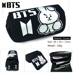 K-POP BTS Bulletproof Boy Scouts Cosplay Korean Group Star Canvas For Student Anime Pencil Bag
