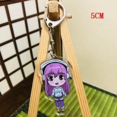 Super Sonico Fashion Two Sides Pendant Good Quality Acrylic Anime Keychain