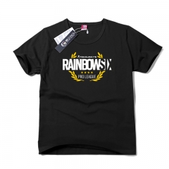 Game Rainbow Six Black Cotton T shirts Men Loose T shirt