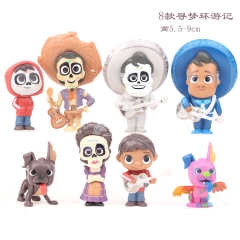 Coco Cartoon Collection Toys Statue Anime Figures 8pcs/set