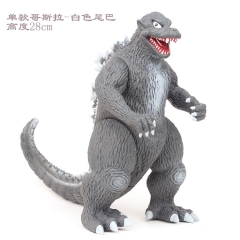 28CM Godzilla White Tail Cartoon Collection Toys Statue Anime Figure