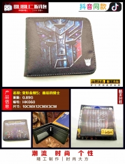 Transformers: The Last Knight Cosplay Movie Purse Anime Folding Short Wallet