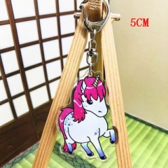 Unicorn Fashion Two Sides Pendant Good Quality Acrylic Anime Keychain