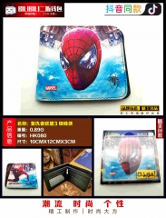 Spider Man Cosplay Movie Purse Anime Folding Short Wallet