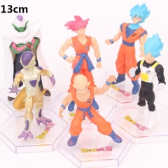 6PCS/SET 13CM Dragon Ball Z Cartoon Collection Toys Anime PVC Figures