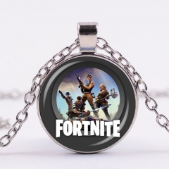 Hot Game Fortnite Alloy Necklace Fancy Long Chain Necklace Cosplay Pendant